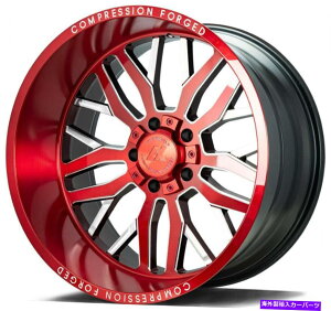 �z�C�[���@4�{�Z�b�g 22x12 ax cf ax1.2 5x5/5x5.5 -44�Ԃ����Ӄz�C�[�������Z�b�g�i4�j87.1 22x12 AXE CF AX1.2 5x5/5x5.5 -44 Red Milled Wheels Rims Set(4) 87.1�y���s�A���i�z