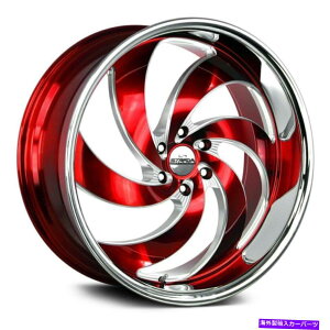 �z�C�[���@4�{�Z�b�g 26x10 Strada Classics C06 Retro 6 6x135 26���b�h�z�C�[�������Z�b�g�i4�j87.1 26x10 Strada Classics C06 Retro 6 6x135 26 Red Wheels Rims Set(4) 87.1�y���s�A���i�z