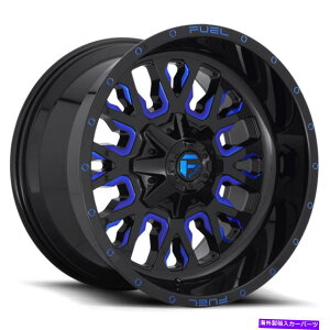 zC[@4{Zbg 20x10RD645Xg[N8x6.5/8x165.1 -18OXubNu[eBgzC[Zbgi4 20x10 Fuel D645 Stroke 8x6.5/8x165.1 -18 Gloss Black Blue Tint Wheels Rims Set(4