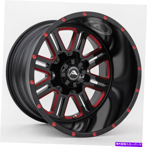 zC[@4{Zbg 22x14 American Off -Road A106 8x170 -76ubN~ObhzC[Zbgi4j125.2 22x14 American Off-Road A106 8x170 -76 Black Milled Red Wheels Rims Set(4) 125.2