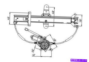 Window Regulator �㕔�������M�����[�^�̓t�H�[�h�N���E���r�N�g���A92-11 FO1550111 741-679�ɓK�����܂� REAR LEFT WINDOW REGULATOR FITS FORD CROWN VICTORIA 92-11 FO1550111 741-679�y���s�A���i�z