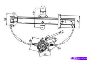 Window Regulator �t�H�[�h�N���E���r�N�g���A92-11 FO15511117741-678�t�B�b�g�t�H�[�h�E�E�B���h�E���M�����[�^�[�t�B�b�g REAR RIGHT WINDOW REGULATOR FITS FORD CROWN VICTORIA 92-11 FO1551111 741-678�y���s�A���i�z