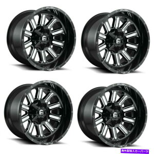 �z�C�[���@4�{�Z�b�g �Z�b�g4 15 �R��D620�n�[�h���C��15x8�O���X�u���b�N�~�����O5x5.5�z�C�[��-18mm���� Set 4 15 Fuel D620 Hardline 15x8 Gloss Black Milled 5x5.5 Wheels -18mm Rims�y���s�A���i�z