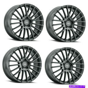 zC[@4{Zbg Zbg4 18x8 voxx capoJ[{O[zC[5x108/ 5x4.5 45mmqW/O Set 4 18x8 Voxx Capo Carbon Grey Wheels 5x108/5x4.5 45mm Passenger Rims w/ Lugs