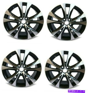 zC[@4{Zbg Zbg4 18 "@BHtFCXzC[tBbg13-15g^RAV4 18x7.5 5x4.5 +45mm Set 4 18" Black Machined Face Wheel Fits 13-15 Toyota RAV4 18x7.5 5x4.5 +45mm