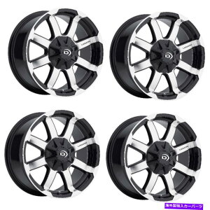 zC[@4{Zbg Zbg4 18 "rWIt[h413o[ubN@BHzC[18x8.5 8x1700mm Set 4 18" Vision Off-Road 413 Valor Black Machined Wheels 18x8.5 8x170 Rims 0mm