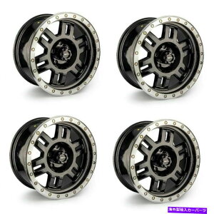 zC[@4{Zbg Zbg4 15 "rW398}NXubN@BHbvzC[15x8 5x4.5-19mm Set 4 15" Vision 398 Manx Gloss Black Machined Lip Wheels 15x8 5x4.5 Rims -19mm
