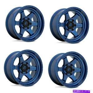 �z�C�[���@4�{�Z�b�g �Z�b�g4 17 �R��1PC D739 SHOK DARK BLULE 17X9 5X5.0�z�C�[��-12mm���� Set 4 17 Fuel 1PC D739 Shok Dark Blue 17x9 5X5.0 Wheels -12mm Rim�y���s�A���i�z