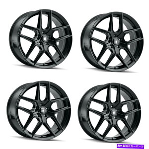 �z�C�[���@4�{�Z�b�g �Z�b�g4 17 Touren TR79�u���b�N�z�C�[��17x8 5x112 35mm���� Set 4 17 Touren TR79 Black Wheels 17x8 5x112 35mm Rims
