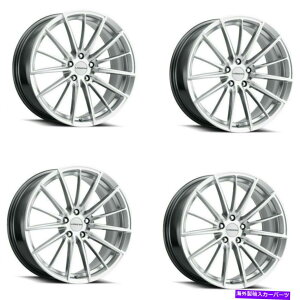 �z�C�[���@4�{�Z�b�g �Z�b�g4 17 �r�W�����X�g���[�g473���n�C�p�[�V���o�[�@�B���H��17x8 5x112����38mm Set 4 17 Vision Street 473 Axis Hyper Silver Machined Face 17x8 5x112 Rims 38mm�y���s�A���i�z