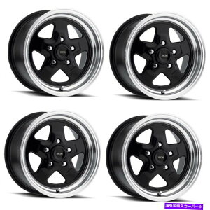 zC[@4{Zbg Zbg4 15 "rWAJ}bX521HjgubN@BH15x7 5x4.50mm Set 4 15" Vision American Muscle 521H Nitro Black Machined 15x7 5x4.5 Rims 0mm