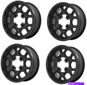 �z�C�[���@4�{�Z�b�g �Z�b�g4 15 KMC PowerSports KS133 MESA LITE 15x6 SATIN BLACK 4X137�z�C�[��38mm���� Set 4 15 KMC Powersports KS133 MESA LITE 15x6 Satin Black 4X137 Wheels 38mm Rim�y���s�A���i�z