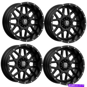 �z�C�[���@4�{�Z�b�g �Z�b�g4 18 XD XD820�O���l�[�h�T�e���u���b�N18x9 6x5.5�z�C�[��-12mm���� Set 4 18 XD XD820 GRENADE Satin Black 18x9 6X5.5 Wheels -12mm Rim�y���s�A���i�z