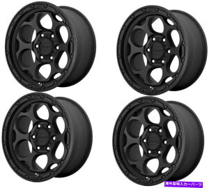 �z�C�[���@4�{�Z�b�g �Z�b�g4 17 "kmc km541�_�[�e�B�n���[17x8.5�e�N�X�`���u���b�N6x5.5�^�[�N�z�C�[��18mm Set 4 17" KMC KM541 Dirty Harry 17x8.5 Textured Black 6x5.5 Turck Wheels 18mm