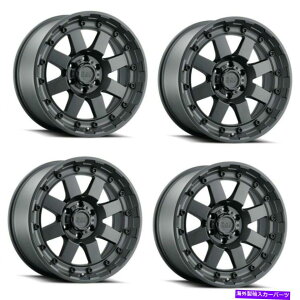 �z�C�[���@4�{�Z�b�g �Z�b�g4 18 �u���b�N�T�C�N���[�z�[��18x9�}�b�g�u���b�N6x120�z�C�[��12mm���� Set 4 18 Black Rhino Cleghorn 18x9 Matte Black 6x120 Wheels 12mm Rims�y���s�A���i�z