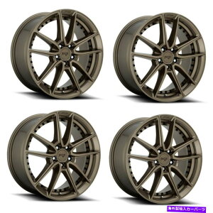 �z�C�[���@4�{�Z�b�g �Z�b�g4 17 �j�b�`1PC M222 DFS�}�b�g�u�����Y17x8 5x120�z�C�[��40mm���� Set 4 17 Niche 1PC M222 DFS MATTE BRONZE 17x8 5X120 Wheels 40mm Rim�y���s�A���i�z