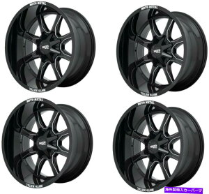 zC[@4{Zbg Zbg4 18 "Moto Metal GlossubN Set 4 18" Moto Metal Gloss Black W/ Milled Lip 18x10 6X135/5.5 Wheels -24mm Rim
