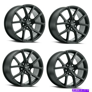 ホイール 4本セット セット4 17x8 voxx lumi matteブラックホイール5x4.5 35mm乗客/ SUVリムW/ラグ Set 4 17x8 Voxx Lumi Matte Black Wheels 5x4.5 35mm Passenger/SUV Rims w/ Lugs