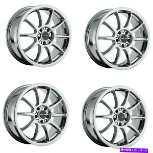 zC[@4{Zbg Zbg4 15 "rWXg[g425xCNzC[15x6.5 4x100Xg[g38mm Set 4 15" Vision Street 425 Bane Chrome Wheels 15x6.5 4x100 Street Rims 38mm