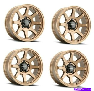 ホイール 4本セット セット4 17 "ビジョンオフロード351フローブロンズホイール17x9 5x150トラックSUVリム0mm Set 4 17" Vision Off-Road 351 Flow Bronze Wheels 17x9 5x150 Truck SUV Rims 0mm