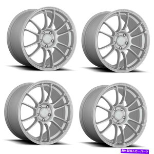 ホイール 4本セット セット4 17 "MoteGI MR146 SS6ハイパーシルバー17x8.5 5x4.5ホイール35mmリム Set 4 17" Motegi MR146 SS6 Hyper Silver 17x8.5 5X4.5 Wheels 35mm Rim