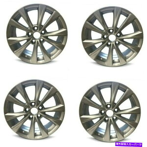 ホイール 4本セット セット4 17 "シルバー交換ホイールフィット15-17トヨタカムリ17x7 5x4.5 +45mm Set 4 17" Silver Replacement Wheel Fits 15-17 Toyota Camry 17x7 5x4.5 +45mm