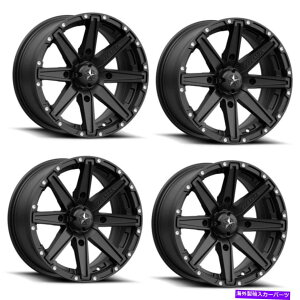 zC[@4{Zbg Zbg4 15 "MSAIt[hzC[YM33Nb`TeubN15x7 4x110zC[10mm Set 4 15" MSA Offroad Wheelss M33 CLUTCH Satin Black 15x7 4X110 Wheels 10mm Rim