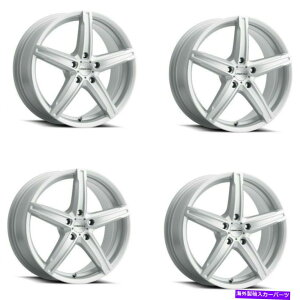 zC[@4{Zbg Zbg4 16 "rWXg[g469u[XgVo[zC[16x7.5 5x11534mm Set 4 16" Vision Street 469 Boost Silver Wheels 16x7.5 5x115 Rims 34mm