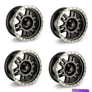 zC[@4{Zbg Zbg4 15 "rW398}NXubN@BHbvzC[15x8 6x5.5-19mm Set 4 15" Vision 398 Manx Gloss Black Machined Lip Wheels 15x8 6x5.5 Rims -19mm