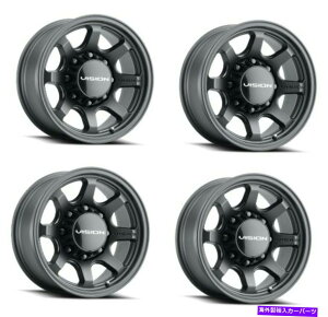 zC[@4{Zbg Zbg4 17 "rWIt[h351t[TeubNzC[17x9 8x170gbN0mm Set 4 17" Vision Off-Road 351 Flow Satin Black Wheels 17x9 8x170 Truck Rims 0mm