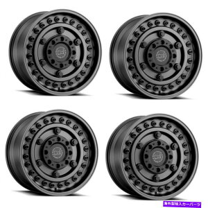 zC[@4{Zbg Zbg4 16 "ubNTCA[[16x8}bgKubN5x5zC[-10mmW[vp Set 4 16" Black Rhino Armory 16x8 Matte Gun Black 5x5 Wheels -10mm For Jeep Rims