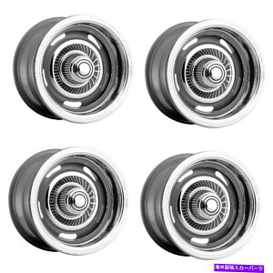 zC[@4{Zbg Zbg4 15 "rWAJ}bX55[Vo[zC[15x7 5x5i5x127j6mm Set 4 15" Vision American Muscle 55 Rally Silver Wheel 15x7 5x5 (5x127) Rims 6mm