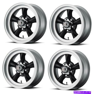 zC[@4{Zbg Zbg4 15 "VN105 TORQXXgD 15x4.50ubN@BHO5x4.5zC[-15mm Set 4 15" VN105 Torq Thrust D 15x4.50 Black Machined Lip 5x4.5 Wheels -15mm Rims