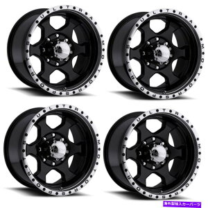 zC[@4{Zbg Zbg4 16 "Ultra 175b Rogue16x8ubNW_ChJbgbv8x6.5zC[-6mm Set 4 16" Ultra 175B Rogue 16X8 Gloss Black w Diamond Cut Lip 8x6.5 Wheels -6mm