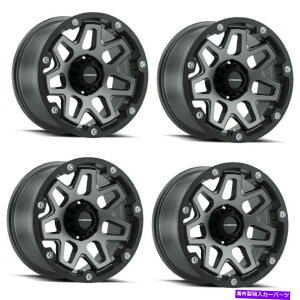 zC[@4{Zbg Zbg4 17 "Vision HD 416 SE7enTeO[zC[17x7 5x4.5gbN0mm Set 4 17" Vision HD 416 Se7en Satin Grey Wheels 17x7 5x4.5 Truck Rims 0mm