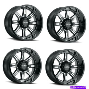 �z�C�[���@4�{�Z�b�g �Z�b�g4 16 Ultra 229U Menace 16x8 6x5.5�u���b�N�_�C�������h�J�b�g�N���A�R�[�g�z�C�[��-6mm Set 4 16 Ultra 229U Menace 16x8 6x5.5 Black Diamond Cut Clear-Coat Wheels -6mm�y���s�A���i�z
