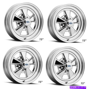 zC[@4{Zbg Zbg4 15 "NK61c S/s 15x6 5x4.75NbL2s[X-6mm Set 4 15" Cragar 61C S/S 15x6 5x4.75 Chrome Plated Two-Piece Composite -6mm Rims
