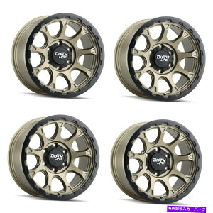 �z�C�[���@4�{�Z�b�g �Z�b�g4 17 �_�[�e�B���C�t�h���t�^�[�S�[���hW�V�~�����[�V���������O�z�C�[��17x8.5 5x5����-6mm Set 4 17 Dirty Life Drifter Gold w Simulated Ring Wheels 17x8.5 5x5 Rims -6mm