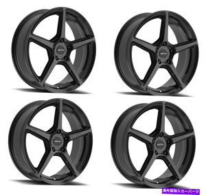 zC[@4{Zbg Zbg4 18 "Motiv 433bu[h18x7.5 5x4.5ubNzC[40mmXg[g Set 4 18" Motiv 433B Blade 18x7.5 5x4.5 Gloss Black Wheels 40mm Street Rims