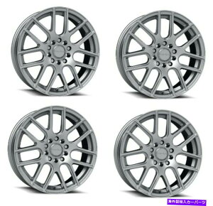 �z�C�[���@4�{�Z�b�g �Z�b�g4 17 "�r�W�����X�g���[�g426H�N���X�~�y�C���g�V���o�[�z�C�[��17x7.5 5x112 38mm Set 4 17" Vision Street 426H Cross Winter Paint Silver Wheels 17x7.5 5x112 38mm