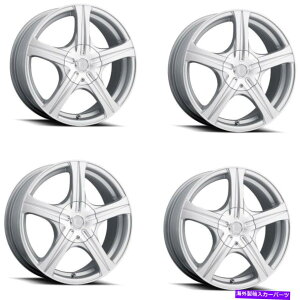 �z�C�[���@4�{�Z�b�g �Z�b�g4 15 �E���g��403S�X�����[��15x6.5 4x100/4.5�V���o�[�E���g���A�[�}�[�z�C�[��35mm���� Set 4 15 Ultra 403S Slalom 15x6.5 4x100/4.5 Silver Ultra Armor Wheels 35mm Rims�y���s�A���i�z