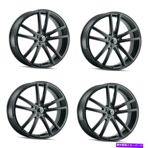 �z�C�[���@4�{�Z�b�g �Z�b�g4 17 KrazeLussoGloss�u���b�N�z�C�[��17x8 5x112����38mm Set 4 17 Kraze Lusso Gloss Black Wheels 17x8 5x112 Rims 38mm