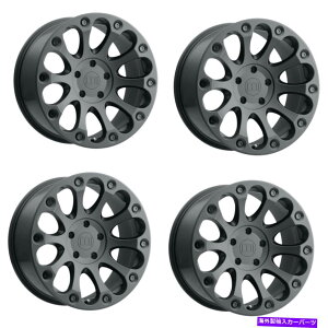 zC[@4{Zbg Zbg4 18 "x8CpNg}bgubN18x9 6x5.5zC[9mmgbNSUV Set 4 18" Level 8 Impact Matte Black 18x9 6x5.5 Wheels 9mm Truck SUV Rims