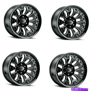 zC[@4{Zbg Zbg4 18 "rW362A[}[ubN~hX|[NubN{gzC[18x9 6x5.5 -12mm Set 4 18" Vision 362 Armor Black Milled Spoke Black Bolt Wheels 18x9 6x5.5 -12mm