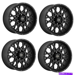 zC[@4{Zbg Zbg4 18 "rWIt[h412bJ[TeubNzC[18x9 6x5.512mm Set 4 18" Vision Off-Road 412 Rocker Satin Black Wheels 18x9 6x5.5 Rims 12mm