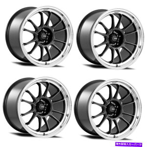 zC[@4{Zbg Zbg4 15 "Konig 47MC Hypergram 15x8 4x100^bNJ[{Hbv35mm Set 4 15" Konig 47MC Hypergram 15x8 4x100 Metallic Carbon Machined Lip 35mm Rims