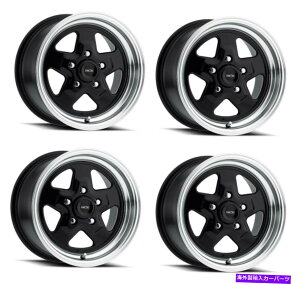 zC[@4{Zbg Zbg4 15 "rWAJ}bX521HjgubN@BH15x10 5x4.525mm Set 4 15" Vision American Muscle 521H Nitro Black Machined 15x10 5x4.5 Rim 25mm