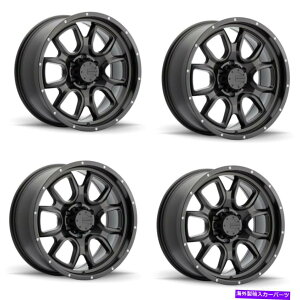 �z�C�[���@4�{�Z�b�g �Z�b�g4 17 MAMBA 591B M19 17x9 5x5�}�b�g�u���b�N�z�C�[��-12mm�W�[�v�����p���t�g Set 4 17 Mamba 591B M19 17x9 5x5 Matte Black Wheels -12mm Lifted For Jeep Rims�y���s�A���i�z