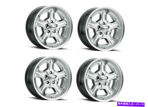 zC[@4{Zbg Zbg4 15 "rWAJؓ147fCginCp[Vo[zC[15x7 5x4.5 6mm Set 4 15" Vision American Muscle 147 Daytona Hyper Silver Wheels 15x7 5x4.5 6mm