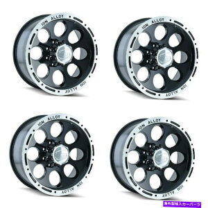 zC[@4{Zbg Zbg4 15 "CI174ubN/@BHzC[15x8 6x5.5gbN-27mm Set 4 15" Ion 174 Black/Machined Wheels 15x8 6x5.5 Truck Rims -27mm